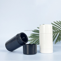 Récipient en plastique cylindrique personnalisé de 60ml bouteille ABS étanche à l'air recyclable emballage de bâton et de lotion déodorant à torsion