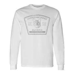 Hurricane Ridge Olympic National Park Camiseta de manga larga Washington Premium Outdoor Apparel - Product Image 1