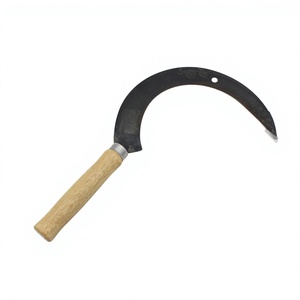Vendita Diretta dalla Fabbrica, Falce in Acciaio Personalizzabile con Manico in Legno, Attrezzo Agricolo per Raccolta, Potatura e Taglio - Product Image 5