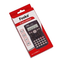 Calculatrice scientifique électronique FX-82MS à 240 fonctions avec affichage à 2 lignes et 10+2 chiffres