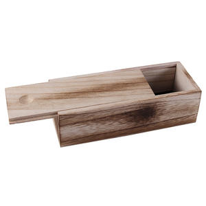 Étui à lunettes en bois de pin Conchen, rectangulaire, couvercle à enfiler, 8-8,9 pouces, couleur unie, WC025, été 2024 - Product Image 3