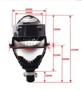 GCAR H4 Lámpara doble Tazón Led Proyector Luces 3,0 pulgadas 55W/65W 13000LM Matriz Brillante Grueso Pavimento Faro - Product Image 5