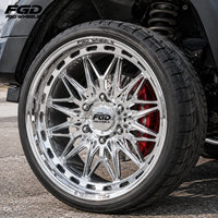 Roue forgée FGD 26 28 pouces en aluminium T6061 à rayons en H 6x135 6x139.7 pour amélioration esthétique des pick-up RAM Ford robustes