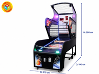 Machine de basket-ball d'arcade à vendre, à monnayeur, Pop-a-Shot, double monnayeur, paiement par carte mobile
