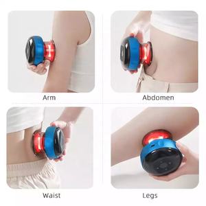 Producto caliente Masaje de vacío inteligente eléctrico ABS + Copa de ventosas de silicona Máquina de ventosas de terapia de luz roja con vibración - Product Image 5