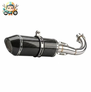 Nouveau pour <span class=keywords><strong>Aprilia</strong></span> <span class=keywords><strong>SHIVER</strong></span> <span class=keywords><strong>750</strong></span> <span class=keywords><strong>GT</strong></span> SL750 Systèmes d'échappement de moto Tuyau de liaison intermédiaire modifié 51mm - Product Image 1