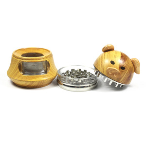 Nuovo Grinder Classico a 4 Strati da 63mm con Effetto Legno e Cassetto in Lega di Zinco per Erbe Essiccate - Vendita all'Ingrosso - Product Image 5