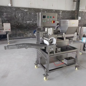Machine entièrement automatique pour la fabrication de galettes de poulet, de poisson, de crevettes et de hamburgers, capacité élevée de 140 pièces/<span class=keywords><strong>min</strong></span>, 380V/220V - Product Image 5