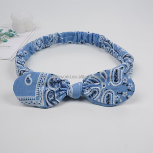 BELLEWORLD accessori per <span class=keywords><strong>capelli</strong></span> da donna ragazza con fiocco annodato con stampa incrociata fasce per <span class=keywords><strong>capelli</strong></span> con logo personalizzato con Design colorato fasce elastiche per <span class=keywords><strong>capelli</strong></span> - Product Image 5