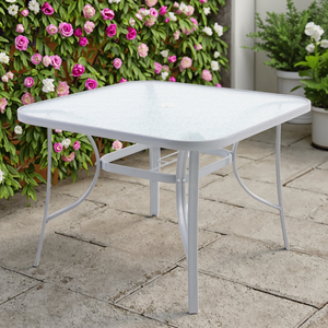 Leisure Modern Outdoor <b>Dining</b> <b>Table</b> Aluminum Frame Metal Furniture for Kitchen Park Hotel & Villa Use - Product Image 1