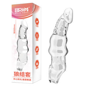 Anneau de pénis en cristal transparent avec épines, extenseur de pénis pour adultes - Product Image 5