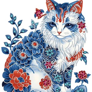 XIXI Kit de Peinture Murale DIY Style Américain Moderne, Peinture Florale Peinte à la Main, Décoration Murale en Acrylique Imprimé, Thème Animal Unique Colibri pour la Maison - Product Image 5