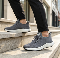 Chaussures de sport respirantes en maille Fly Knit, semelle EVA légère, chaussures de marche décontractées, chaussures de course en maille tendance pour l'extérieur