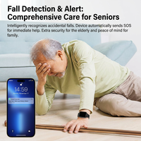 Reloj Inteligente GK8 con Pantalla IPS de 1.83'', 4G, Alarma de Caídas para Personas Mayores, GPS, Geolocalización, SOS, Monitor de Frecuencia Cardíaca y Seguimiento de Bienestar