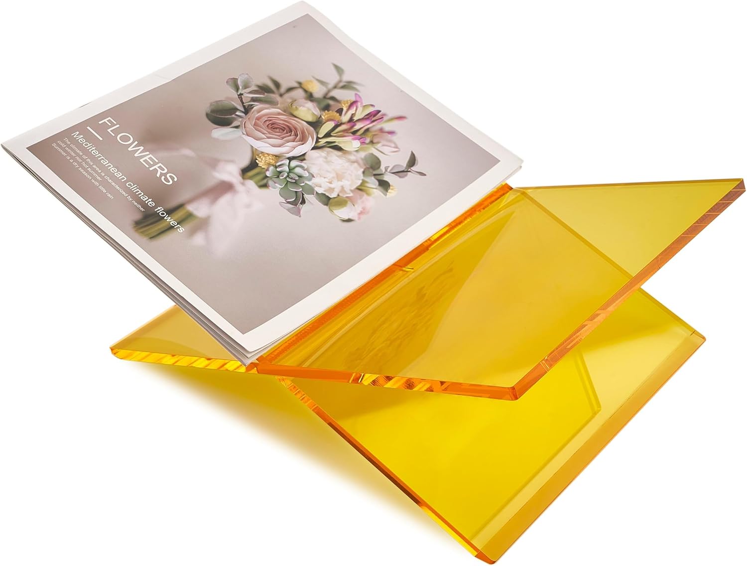 Custom Black X Shape Acrylic Book Stand Display Rack #M9528