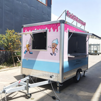 Camionnette de vente ambulante de crème glacée en tôle galvanisée certifiée EPR (Emballage) allemand DOT FMVSS pour la restauration rapide