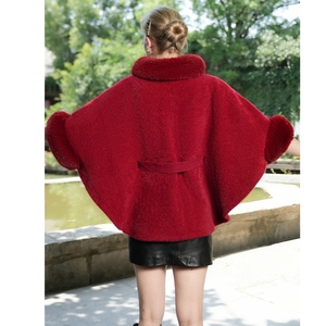 Women Elegant Faux Fur Shawls with Sleeve Belt Flurry Winter Warm Cloak Fashion Shawl <b>Wrap</b> for Wedding Cocktail - Product Image 5