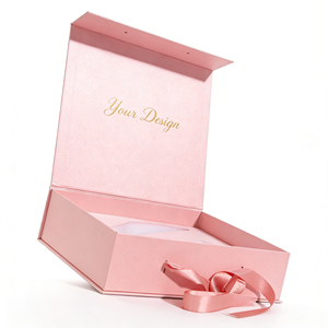 Caja de Papel Rígida Magnética Plegable de Lujo OEM para Perfumes, Cuidado de la Piel y Cosméticos con Cinta - Product Image 5