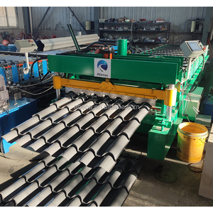 Hot Sale <strong>CNC</strong> Roll <strong>Forming</strong> <strong>Machine</strong> Glazed <strong>Tile</strong> Roofing Sheet Metal Roof Making <strong>Machine</strong> <strong>Tile</strong> Making Machinery - Product Image 2