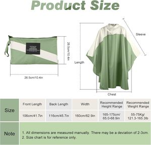 SOPPY Women's Long Hiking Rain for XL Polyester <strong>Waterproof</strong> Windproof Fashion Style Flap Pocket Hood Drawstring - Product Image 3