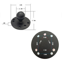 Support universel antivol pour tablette avec plaque ronde de 1 pouce pour fixation sur ram, support de sécurité pour iPad