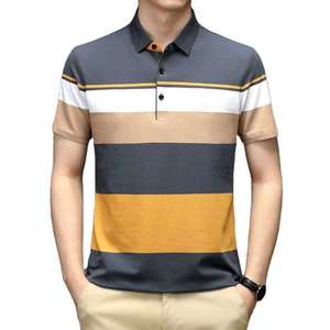 T-shirts pour hommes fabriqués en usine, OEM, couleurs unies, polos pour femmes, dernier design, polos pour hommes - Product Image 3