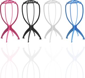 Soportes para Pelucas Ajustables Multicolores al por Mayor de Fábrica, Exhibidores Plegables para Sombreros, Herramientas para Extensiones de Cabello, Soporte Portátil de Plástico para Pelucas - Product Image 1