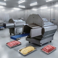 Machine à trancher et hacher la viande congelée automatique à bas prix pour steaks et cotelettes de porc, fournisseur de machines à découper le bœuf et le mouton pour usage commercial