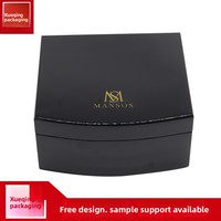 Boîtes rectangulaires en MDF laqué haut de gamme, vente en gros directe d'usine, avec couvercle à charnière, impression sérigraphique, pour bijoux et montres, modèle 001