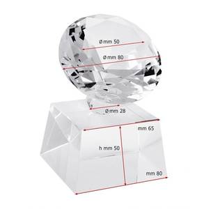 Trofeo de Golf Diamond D.80 Base 80x80x45 de Acrílico, Cristal y Placa de Papel con Impresión UV para Ferias Comerciales y Bienvenida - Product Image 2