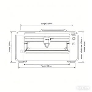 Graveur laser UV XTool F2 Ultra UV 5W avec convoyeur pour verre, plastique et bijoux - Product Image 2