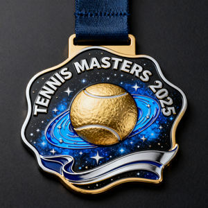 Medallas Deportivas Personalizadas de Tenis y Voleibol, Chapadas en Oro, Plata y Negro, con Logotipo 3D, Medallas Redondas de Metal Esmaltado - Product Image 5