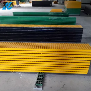 Factory Wholesale High Strength Durable Mesh Walkway Fiberglass FRP Grating Anti-slip Grate