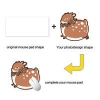 Tapis de souris pour clavier d'ordinateur avec logo personnalisé Tapis de souris de jeu Tapis de bureau imperméable antidérapant pour bricolage