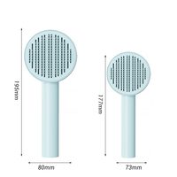 Aiguille autonettoyante de haute qualité Peigne pour animaux de compagnie Fil d'épilation pour chien en plastique pour massage pour chats et caractéristiques flottantes