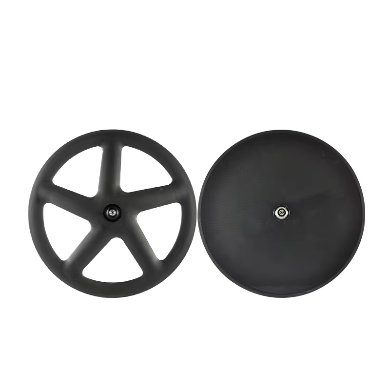 Replace Front Five-Spoke, Rear Disc Wheel - Matte Black