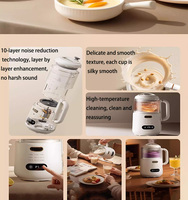 Blender en verre haute puissance - Mélangeur multifonctionnel entièrement automatique à faible bruit pour la cuisine, presse-agrumes, machine à lait de soja, chauffage