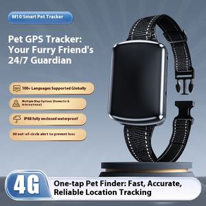 M10 स्मार्ट पालतू लोकेटर बिल्लियों कुत्तों के लिए एंटी-खोए हुए उपकरण वाटरप्रूफ आईपी 67 4 जी नेटवर्क द्वारा संचालित डिस्प्ले> 20 एच बैटरी एंटी-चोरी - Product Image 3