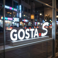 Letrero Personalizado con Letras 3D, Letrero Metálico con LED, Letrero Comercial con Logotipo, Letrero Luminoso con LED para Fachada de Tienda