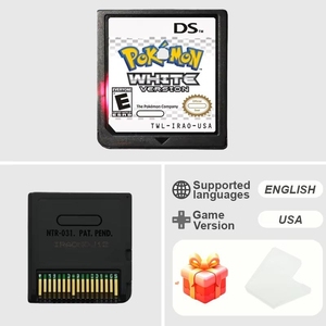 Cartouche de jeu Pokémon blanche et <span class=keywords><strong>noire</strong></span>, toute neuve, haute qualité, version américaine/européenne, langue anglaise, pour DSL <span class=keywords><strong>DSI</strong></span> - Product Image 5