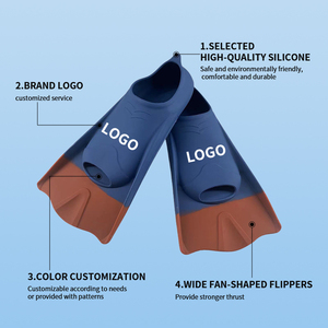 Palmes de natation professionnelles en silicone, personnalisables OEM/ODM, durables et confortables pour la plongée des enfants et des adultes - Product Image 2