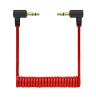 Câble audio TRS 3,5 mm enroulé blindé pour microphone vers appareil photo, idéal pour DSLR et téléphone portable - Vente en gros