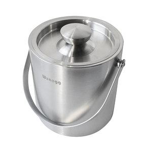 Secchiello per Ghiaccio in Acciaio Inox a Doppia Parete Isolato, Mantiene il Ghiaccio Congelato Più a Lungo, 3 Litri con Coperchio - Product Image 5