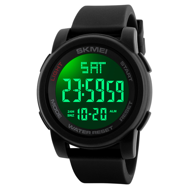 Trendy Mens Sports Watch Outdoor Multi-function Digital Silicone 5BAR Water Resistance Hot-selling for Export for
