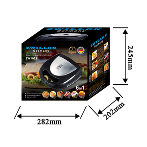 Fabricante <span class=keywords><strong>de</strong></span> Sandwicheras ZWILLON, Sandwichera 8 en 1 <span class=keywords><strong>de</strong></span> Alta Calidad para Hacer Sándwiches, Máquina para Freír Tocino - Product Image 4