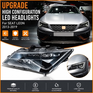 Luz Delantera LED para <span class=keywords><strong>Seat</strong></span> <span class=keywords><strong>Leon</strong></span> 2013-2019, Conjunto de Faros Delanteros de Alta Configuración, Estilo Moderno, Accesorios <span class=keywords><strong>en</strong></span> Oferta - Product Image 2