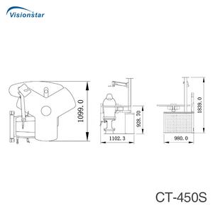 Chaise d'examen ophtalmique CT-450S, Chine, haute qualité, unité d'optométrie et de réfraction, oftalmologo - Product Image 6