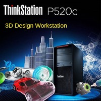 En stock, station de travail graphique de bureau Lenovo ThinkStation P520C, processeur Intel Xeon série W, ordinateur PC pour l'apprentissage profond de l'IA