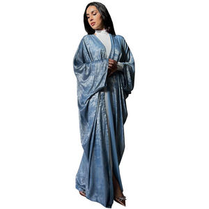 Abayas pour Femmes Dubaï, Robe de Soirée Musulmane <span class=keywords><strong>Caftan</strong></span> Marocain en Satin, Boubou Robe <span class=keywords><strong>Djellaba</strong></span> Femme 2025, Tendance - Product Image 5