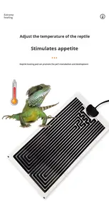 Тепловая подушка для рептилий, 5 Вт, безопасный нагревательный коврик для черепах, лягушек, змей, ящериц, прямая Подключаемая изоляция, 5,5*6 дюймов под резервуар террариум - Product Image 3